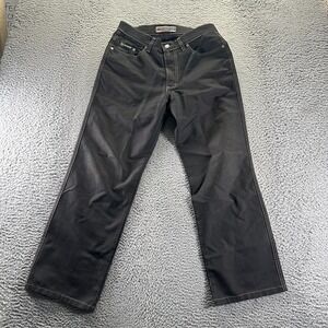 Screw Jeans Mens 31x30 Black Cotton Denim Straight Leg Baggy Travel Workwear
